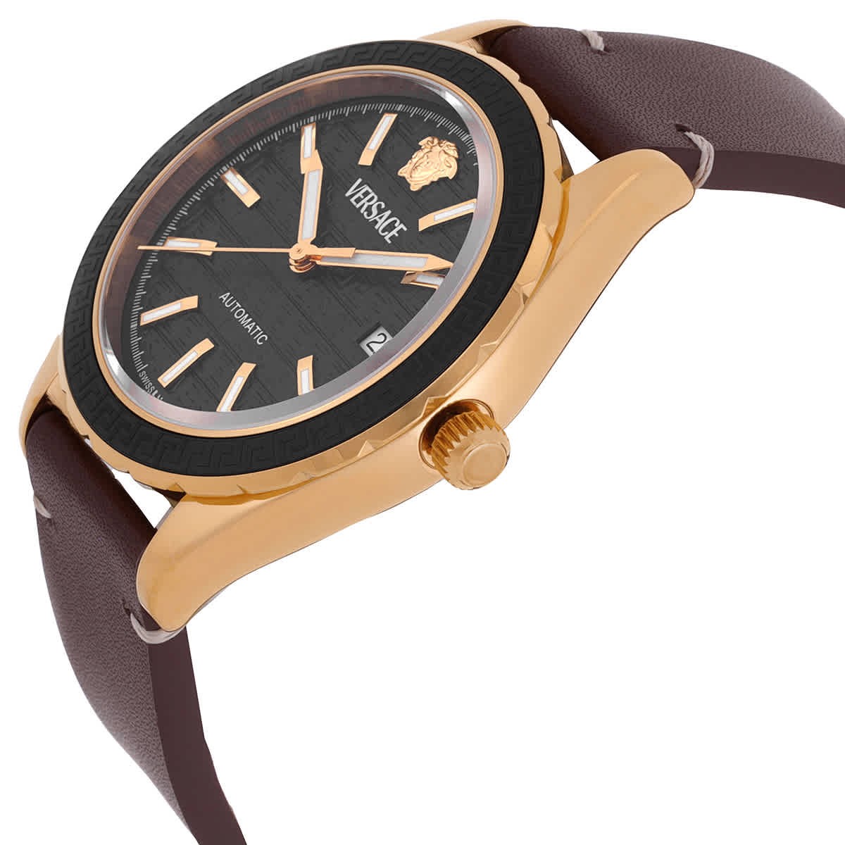 Versace Hellenyium Automatic Black Dial Men’s Watch VEQCA0224