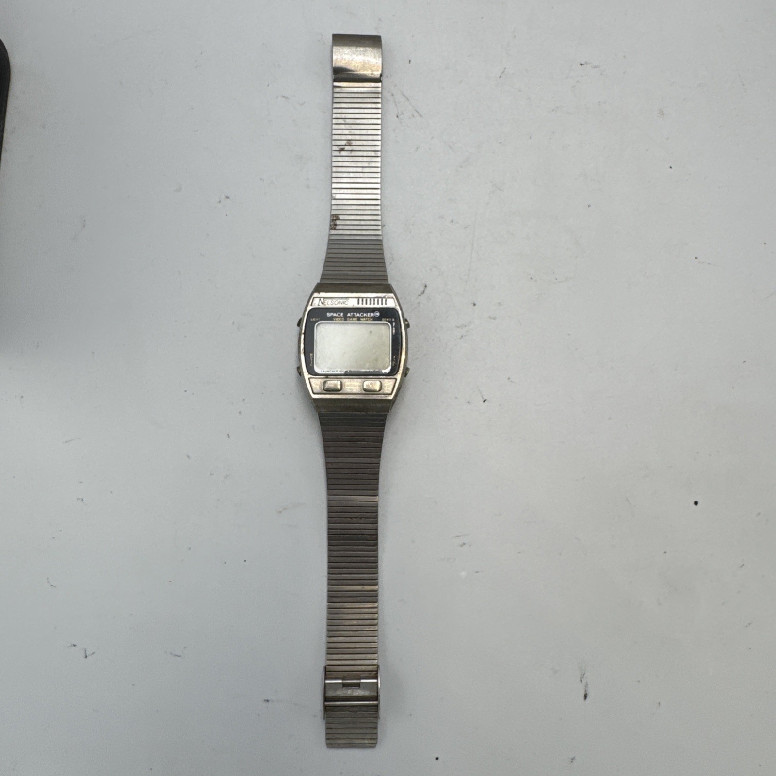 Nelsonic Space Attacker Video Game Wristwatch Digital Retro