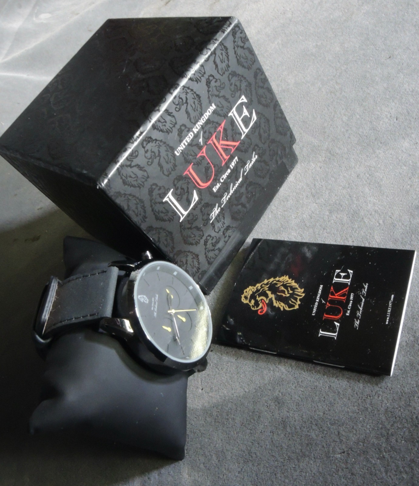 Luke 1977 United Kingdom, UK, Men’s Riley Black Sulpear Chronograph Watch Kit