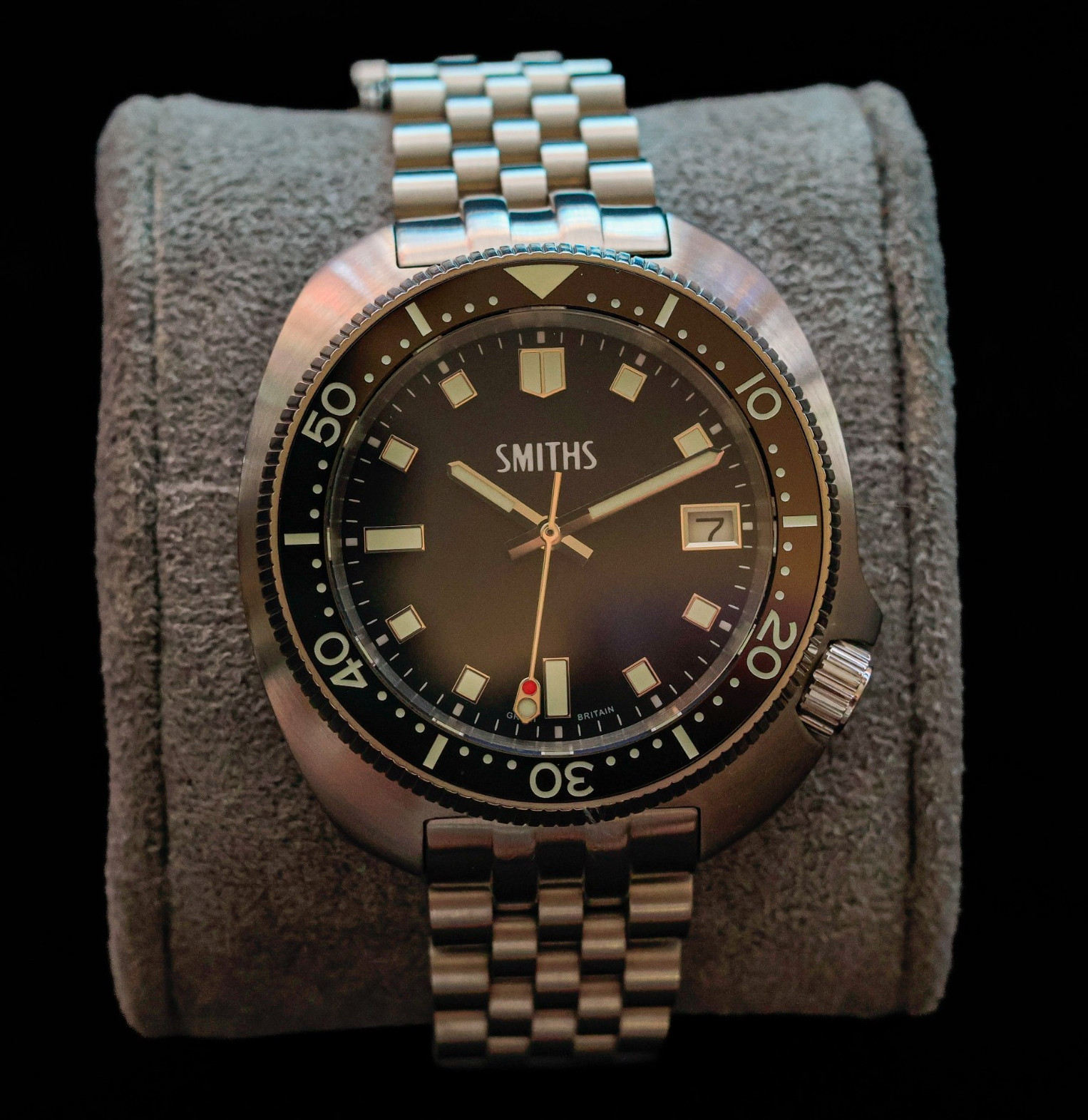 2024 Smiths PRS-68 Baby Willard Automatic Diver 200m 40mm Black Dial Steel