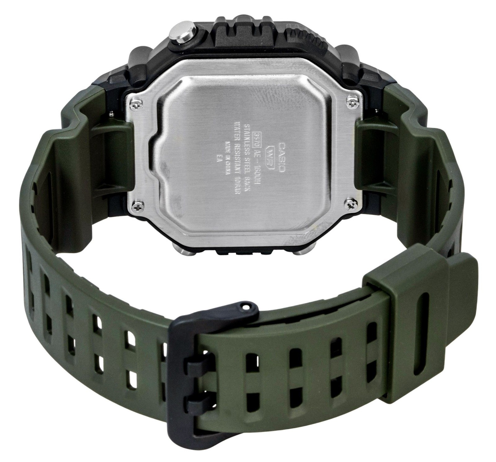 Casio Digital Extra Long Resin Strap Quartz AE-1600HX-3AV 100M Unisex Watch