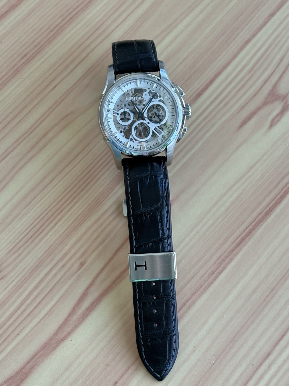 Hamilton Jazzmaster Skeleton Chronograph H326760 Limited Edition (Box No Papers)