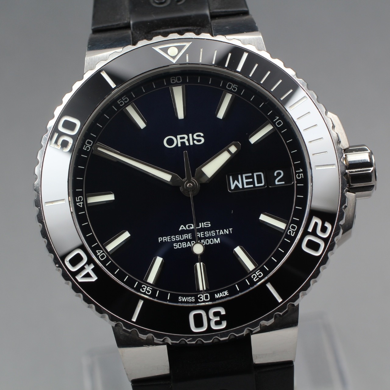 ORIS Aquis 7733 Date 45mm Blue Black Dial Day Automatic Men’s Watch