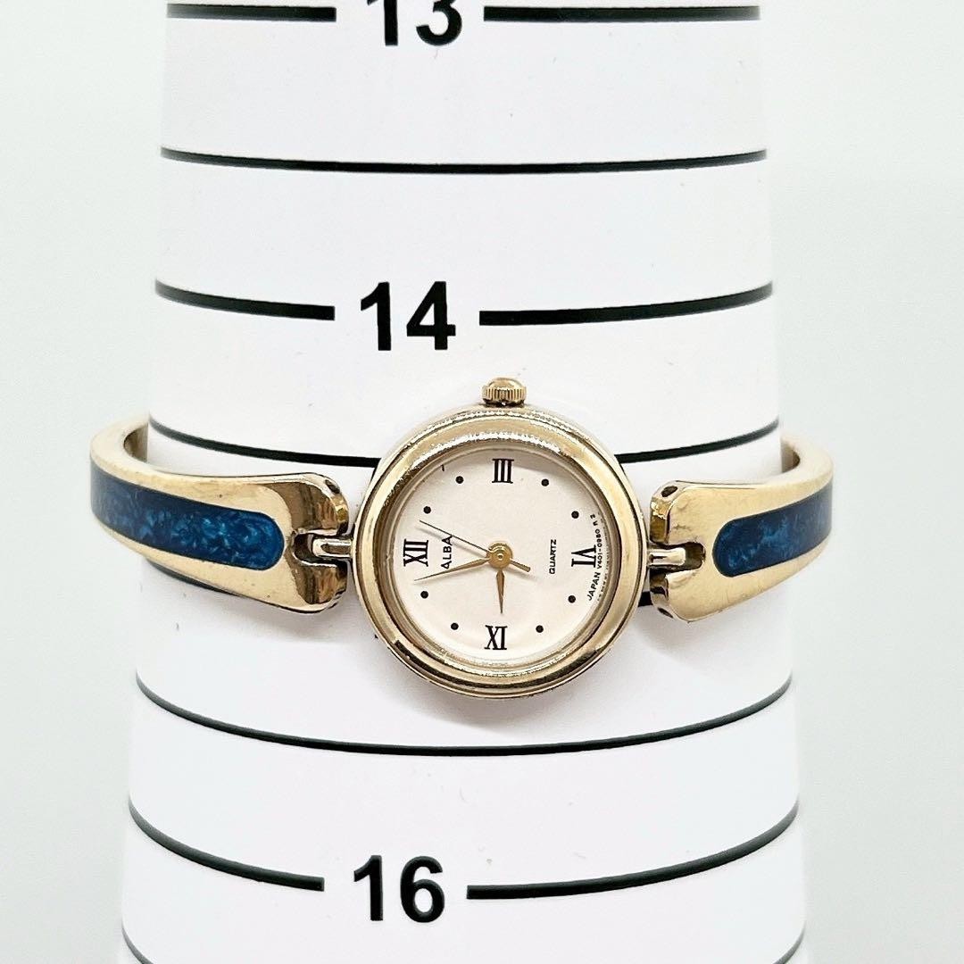 Rare/Working Condition ✨ Seiko Alba Bangle Watch V401-019A