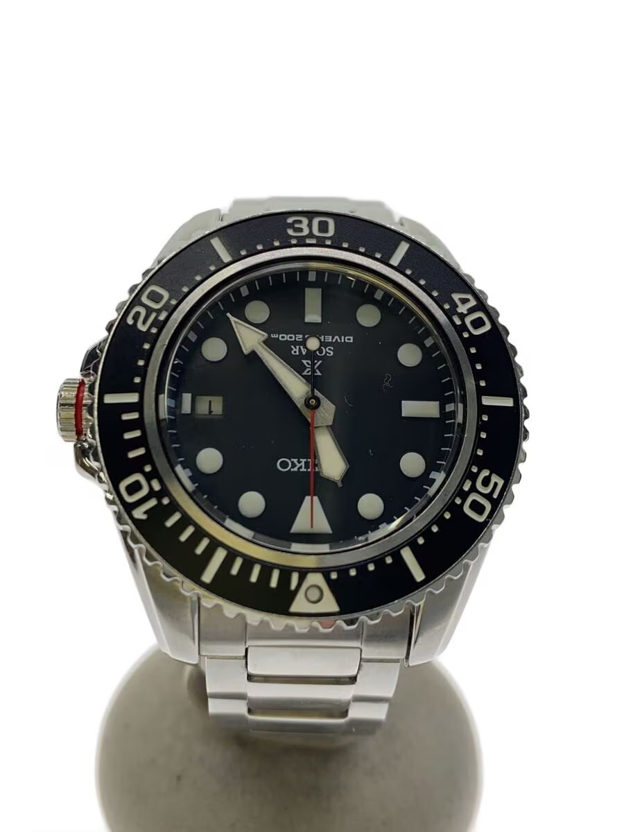 SEIKO Solar Wristwatch Analog Stainless V157 0DP0 Prospex Divers Solar