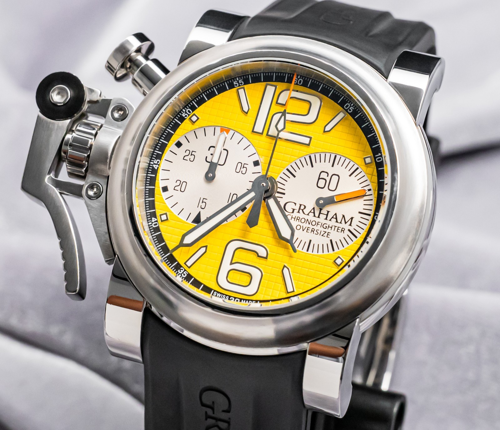Graham Chronofighter Oversize Yellow Ranger 47mm Yellow Dial 2OVAS.Y01A.K10B