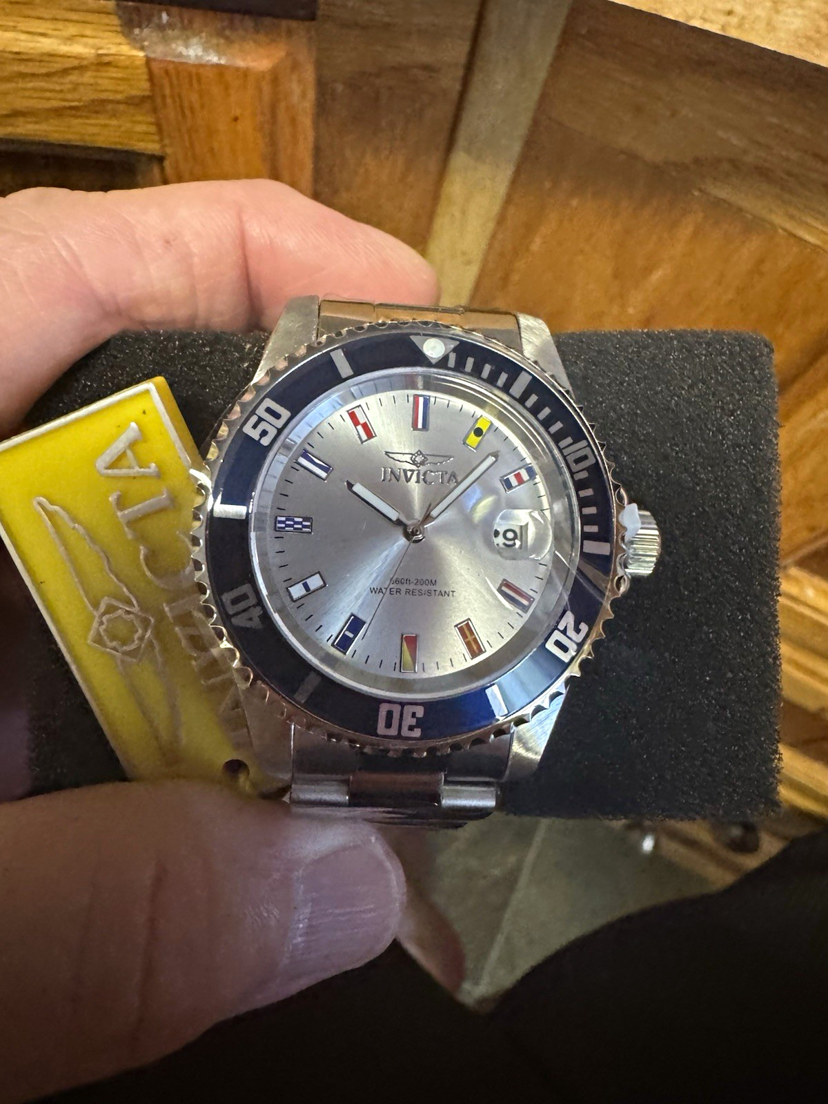 Invicta Pro Diver Jet Setter, 40mm maritime indicies SS New box, tags 49885
