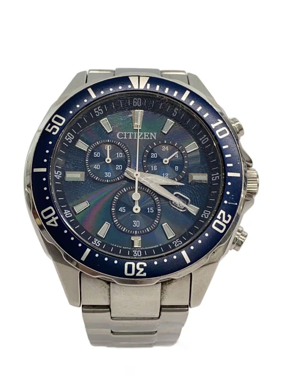 CITIZEN Solar Watch Analog Stainless BLU SLV H500 S064597