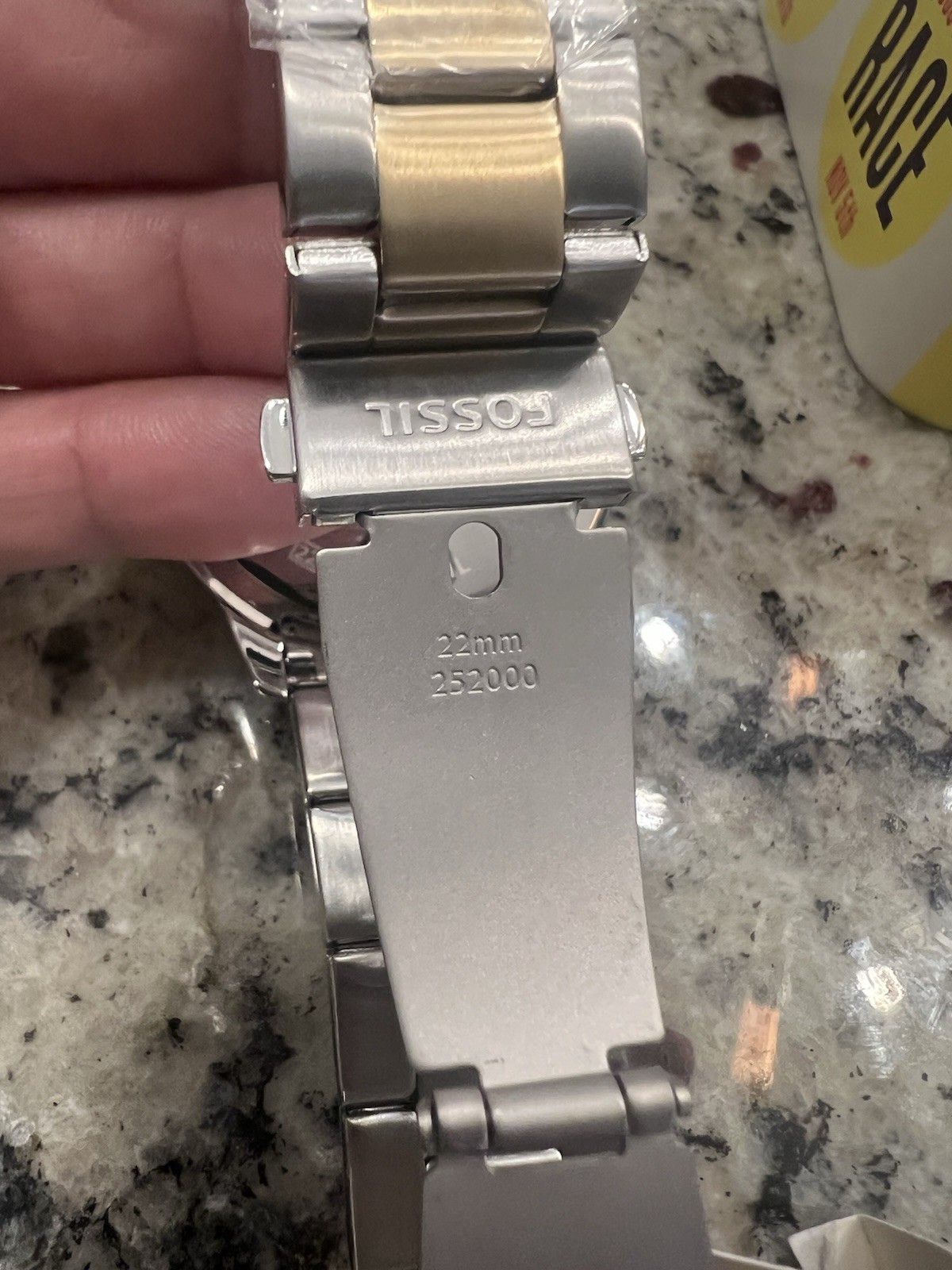 Fossil Men’s Two-Tone Stainless Bracelet Quartz 44mm Date 5ATM w/ Box