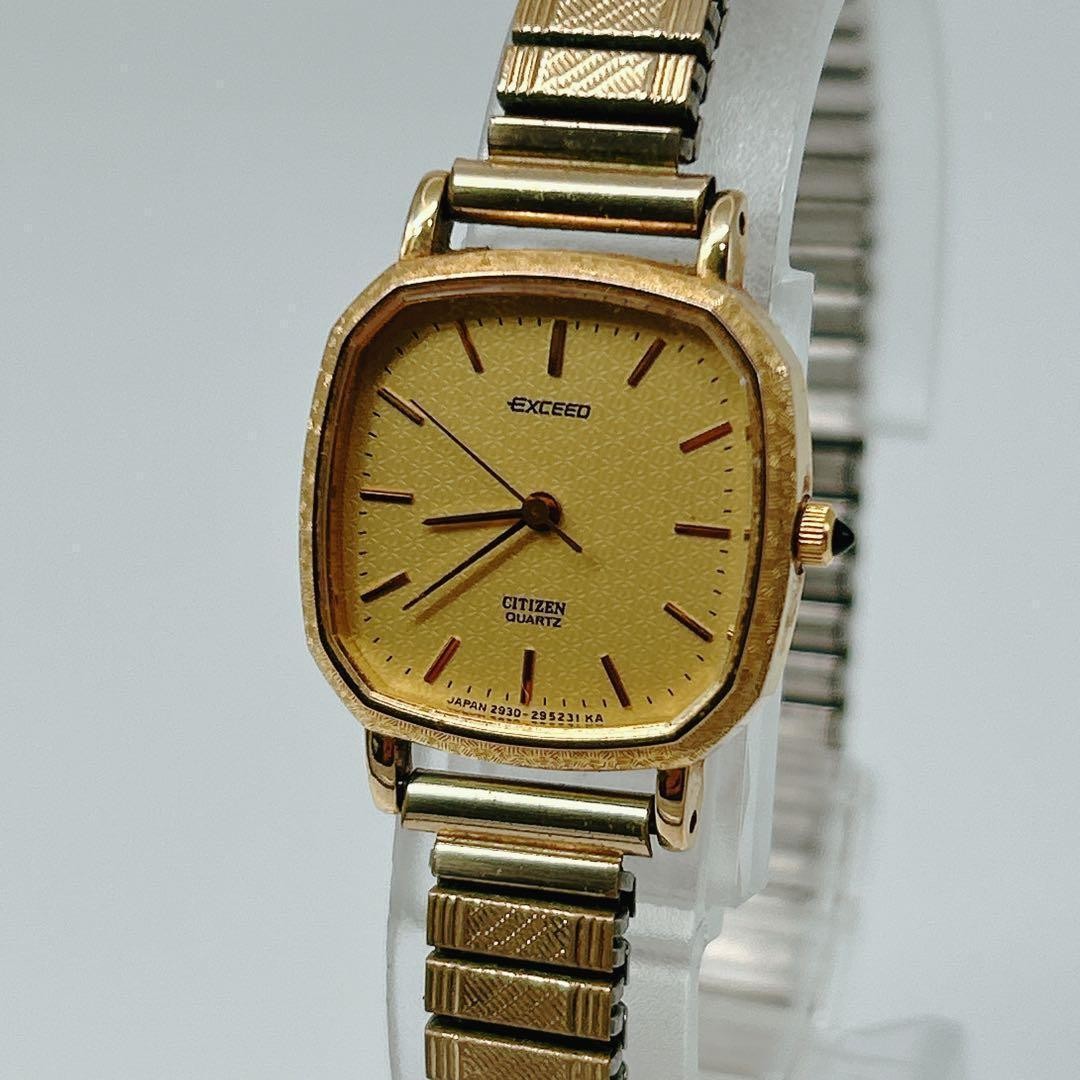 New battery/working Citizen Exceed 2930-293339 women’s retro watch 【USED】