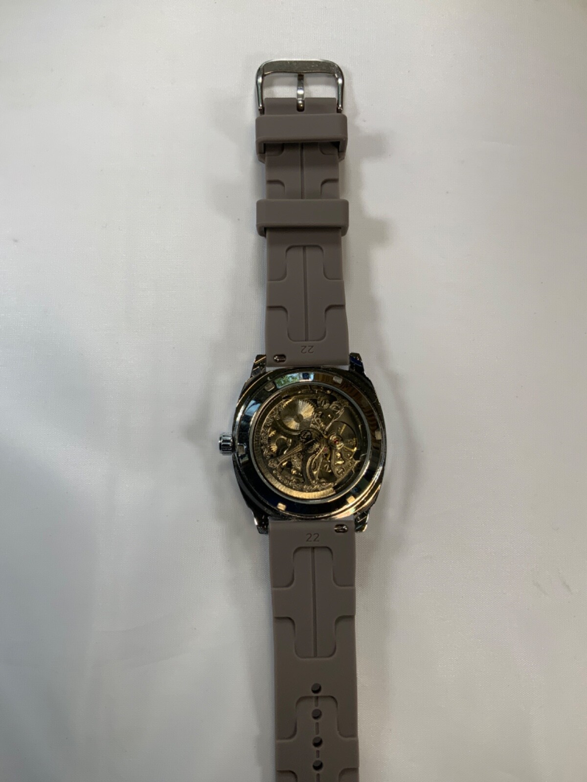 Forsining mens automatic skeleton style watch with band style and color options