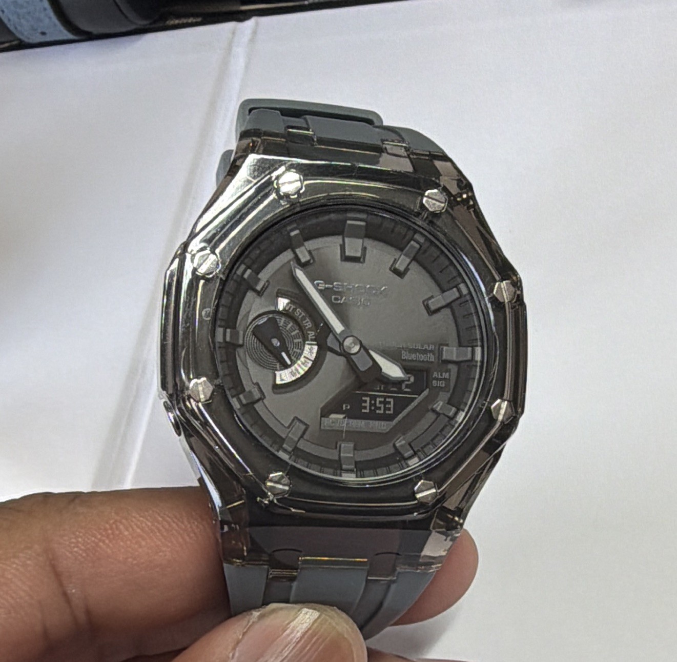 Casio G-SHOCK GA-B2100 (Bundle) Bluetooth Tough Solar 200m Gray Resin
