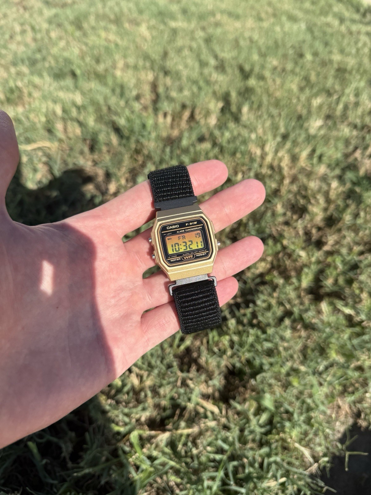 custom casio f91w “golden hour” mod new in bow w papers