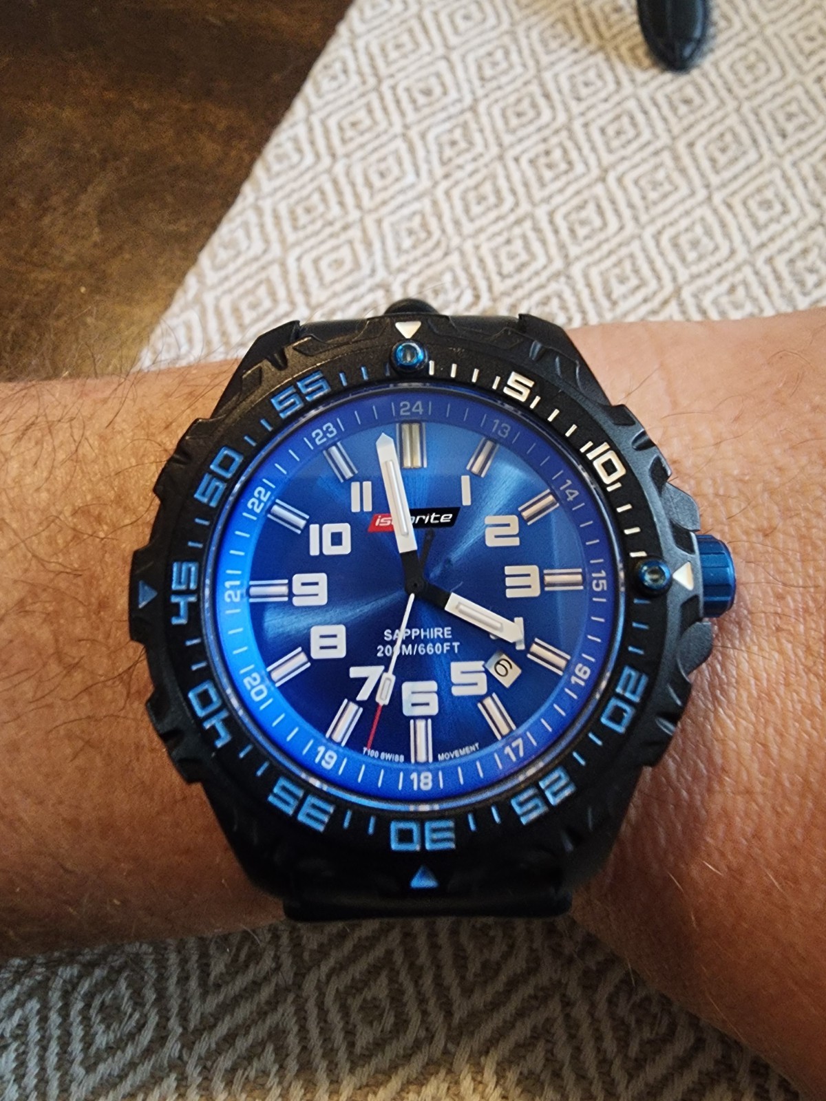 Armourlite Isobrite Blue Dial Watch with T-100