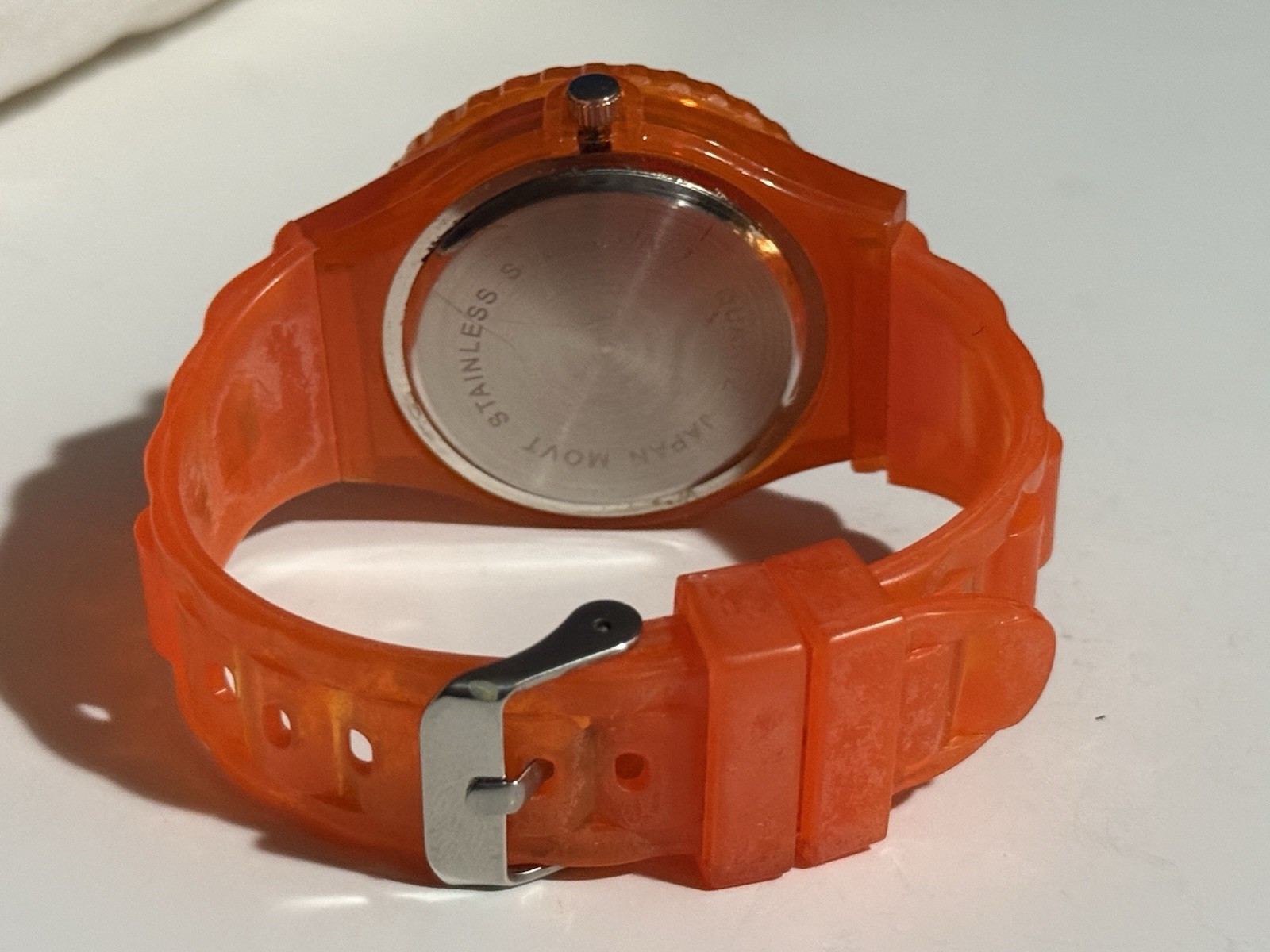 Orange Silicone Wrist Watch