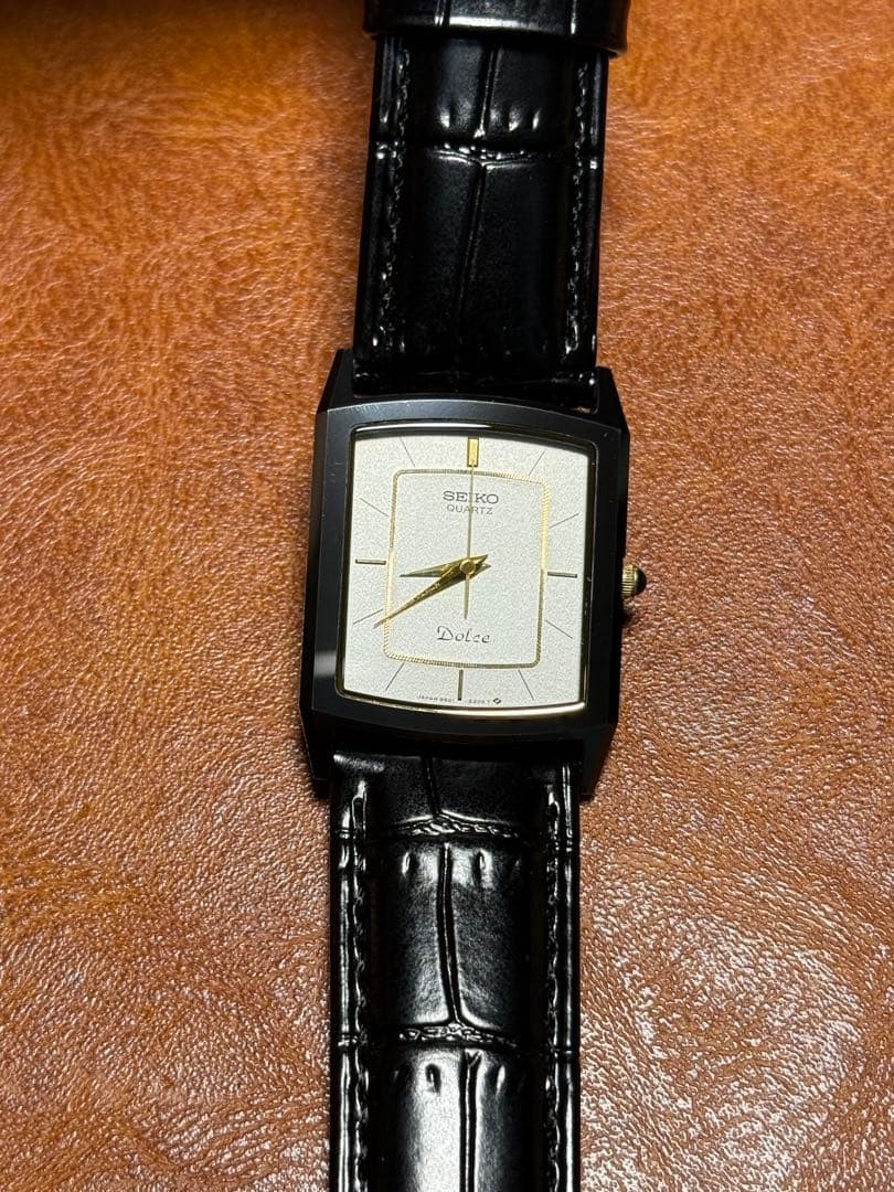 SEIKO Dolce 9521-5200 Ceramic Rectangular Quartz Watch