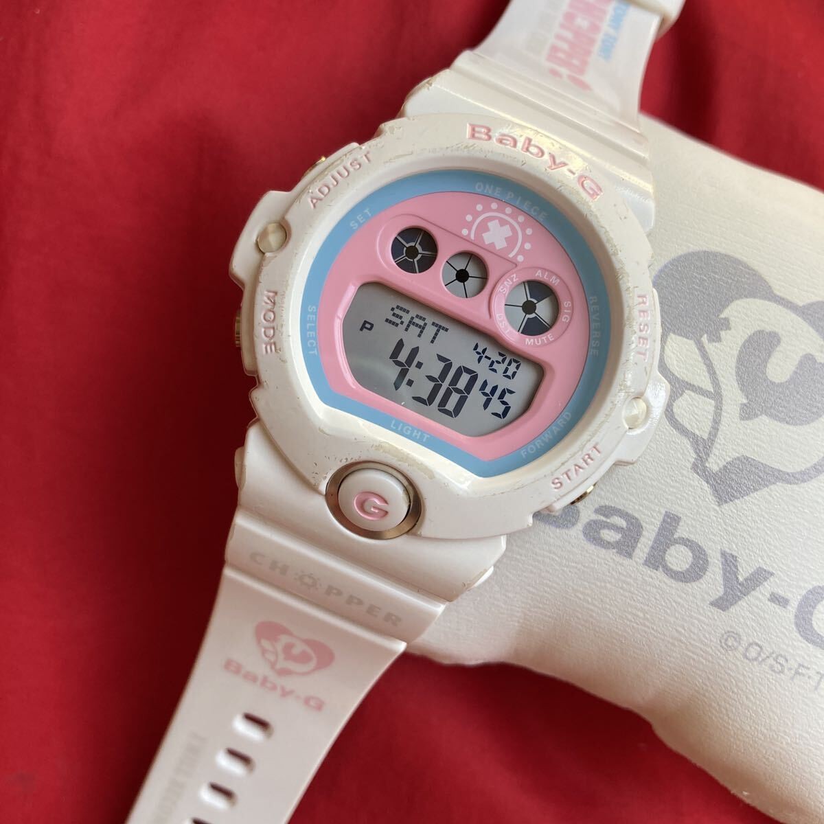 Casio Baby-G One Piece Chopper Collaboration Limited Watch Pink/White Box