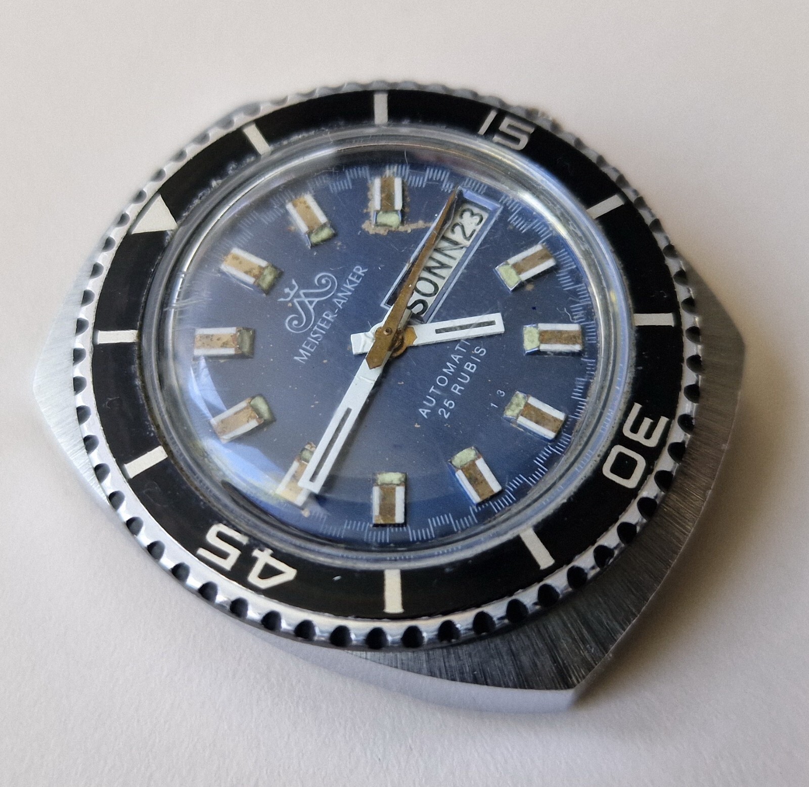 Vintage MEISTER ANKER DIVER Automatic Day/Date FB226 German Made From 70’s