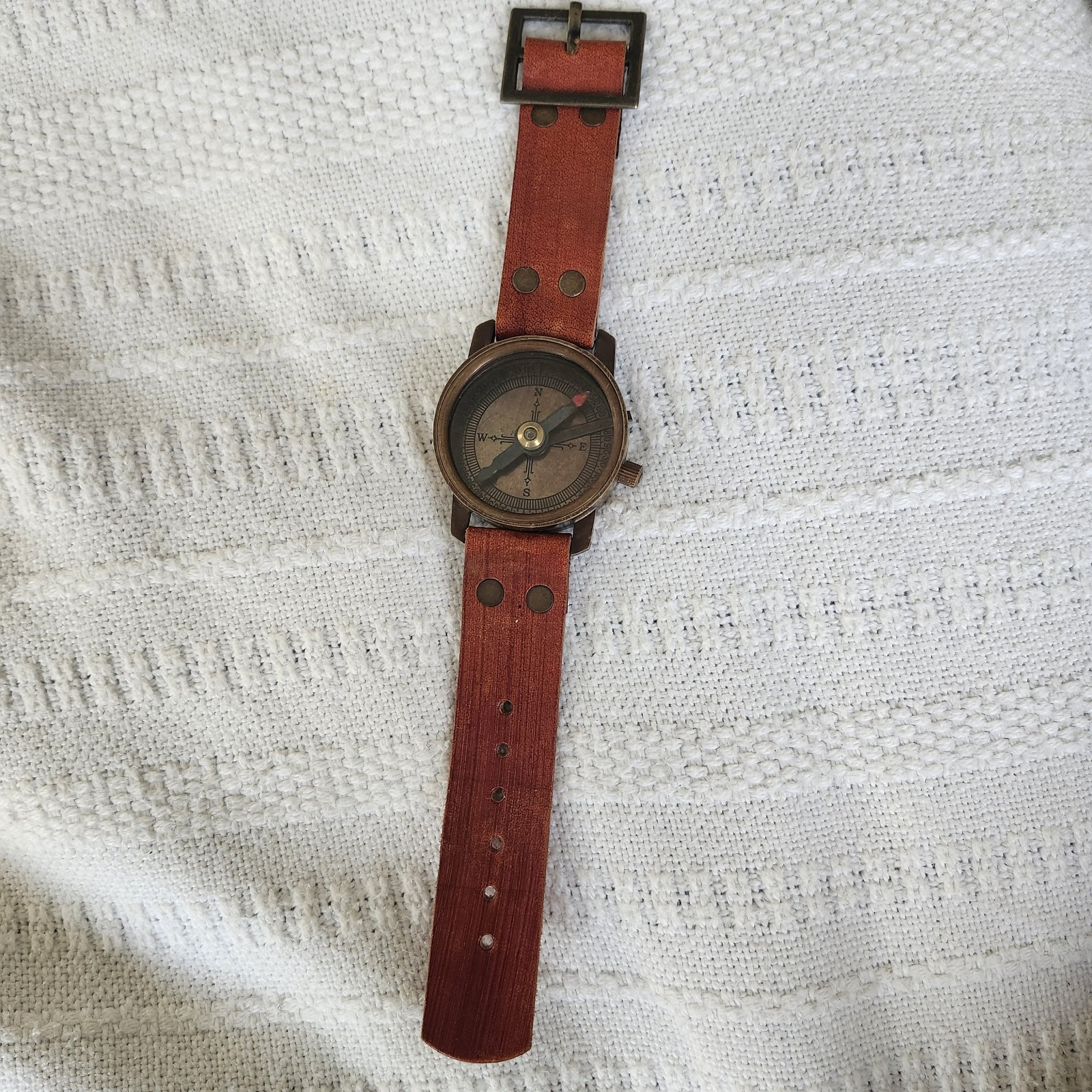 Thick & Chunky handmade artisan compass Tool Designed In watch Format NAVIGATION