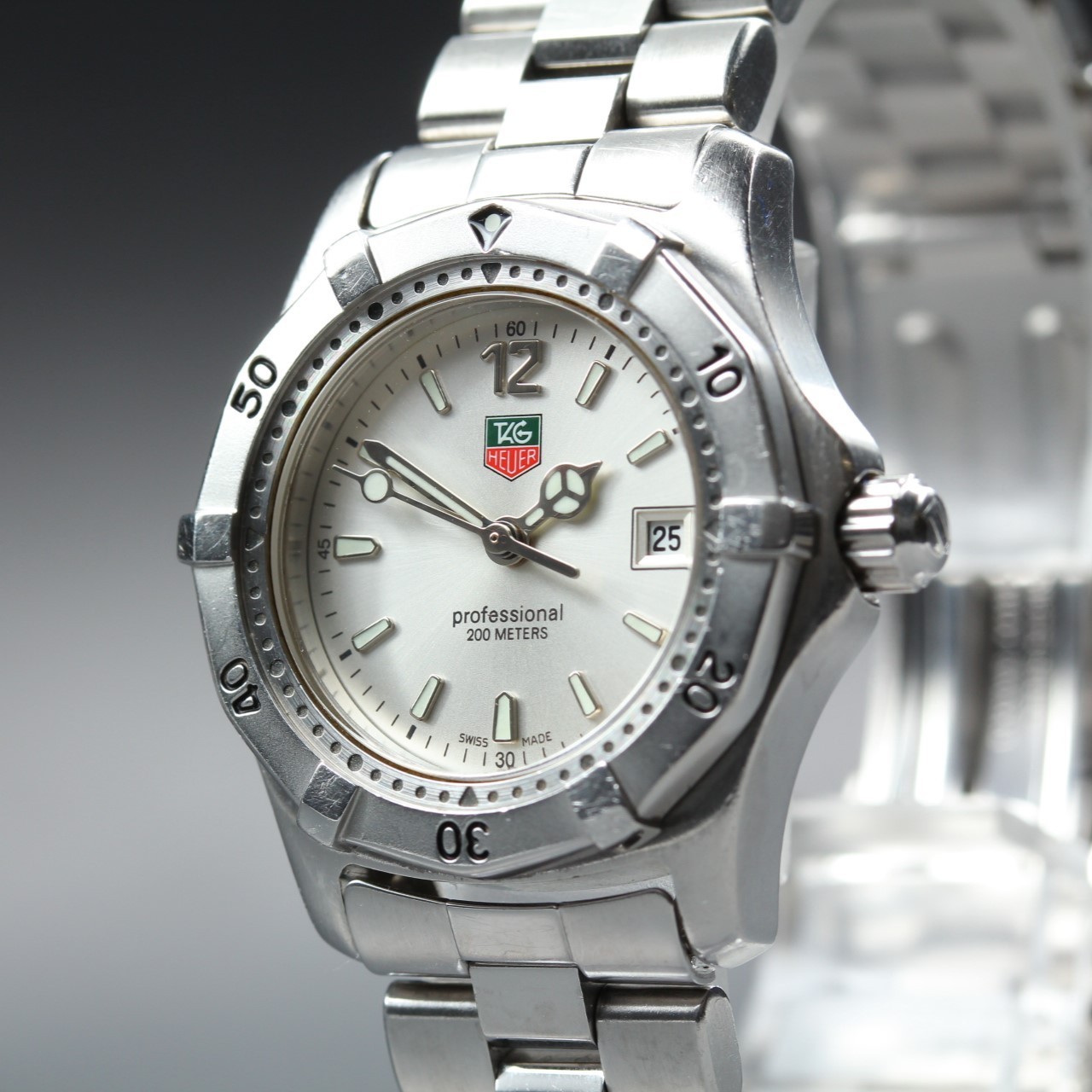[ Near MINT ] TAG Heuer Professional 2000 WK1312-0 Silver Ladies Quartz QZ Watch