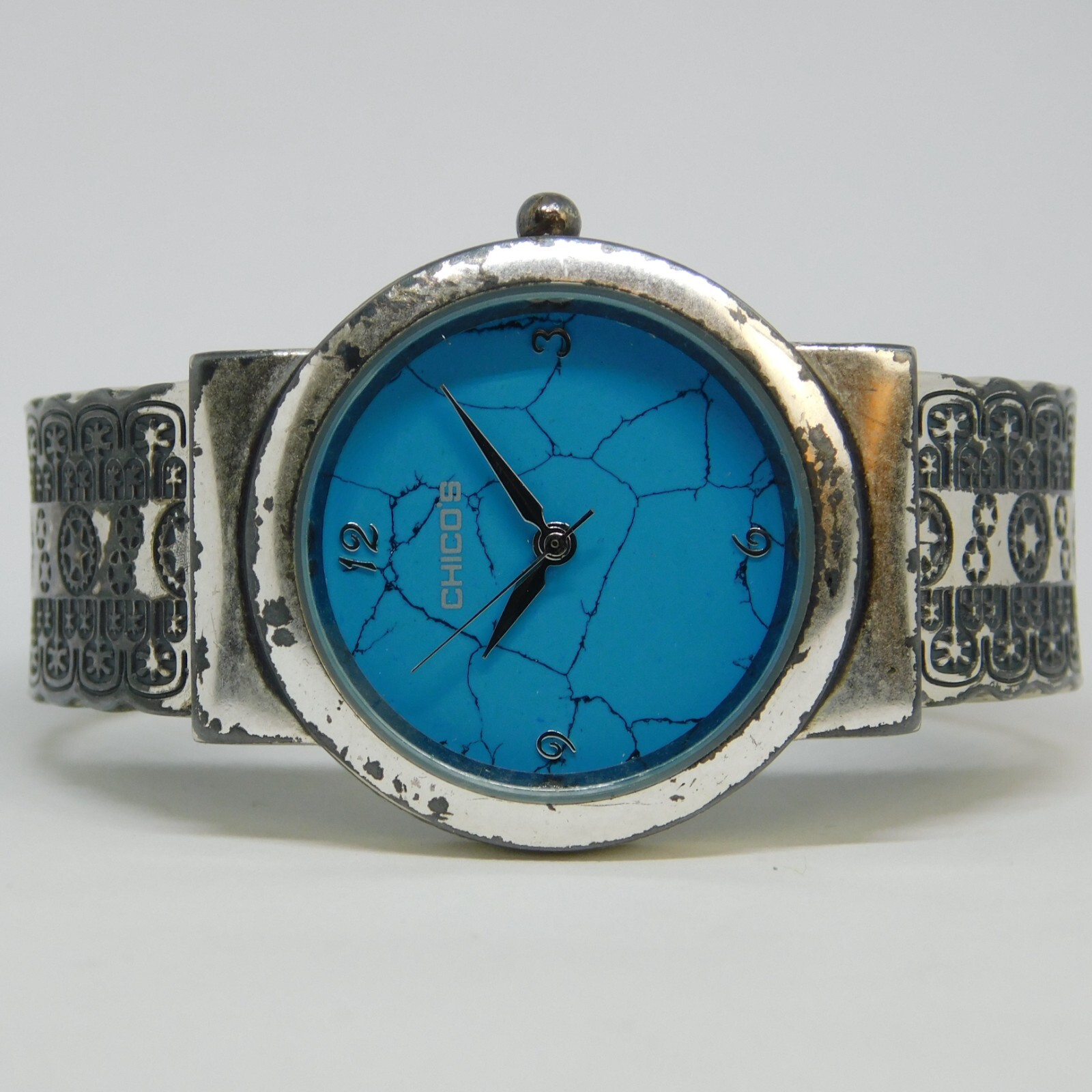 CHICO’S Cuff Bracelet Quartz Analog Women’s Watch Sz. 6″ New Battery