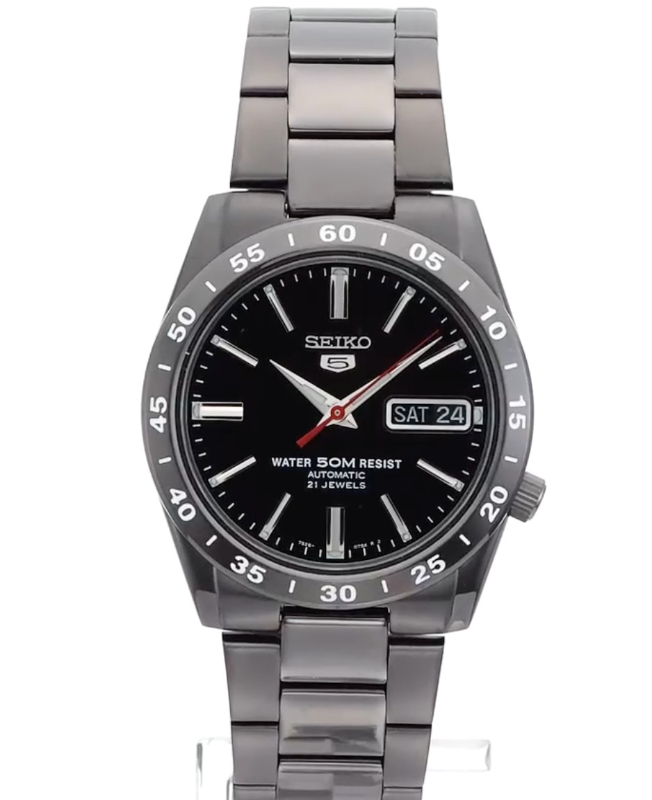 [New] Seiko 5 SNKE03K1 Men’s Black Automatic Watch Stainless Steel Japan, Fr/s