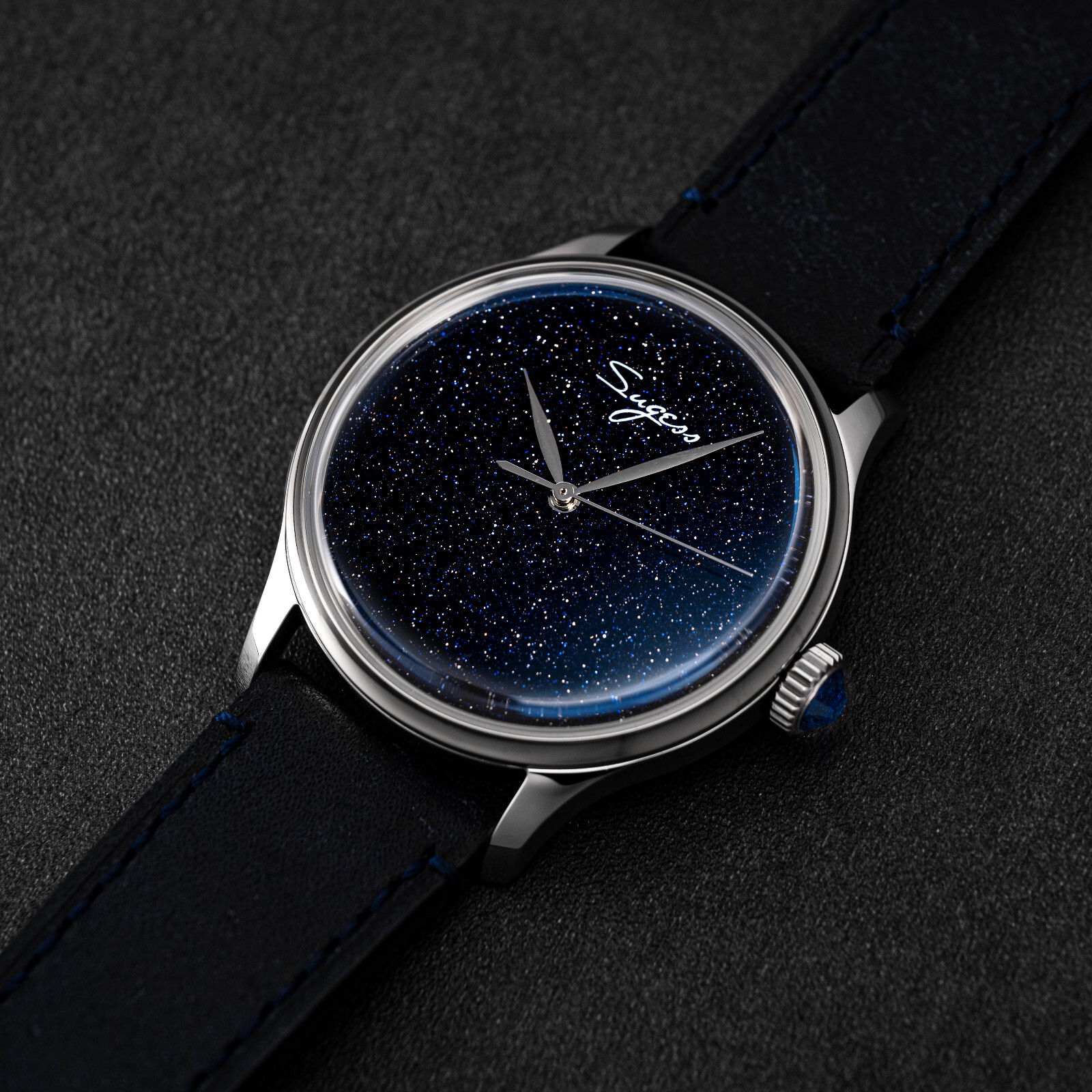 Sugess S455.SA.E Art Master DOMED Sapphire Mechanical Men Watch SEAGULL ST2130