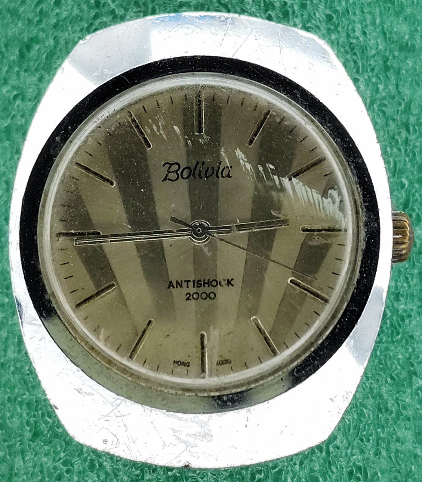 lot C2359 Mens Bolivia Antishock 2000 Manual Wind Vintage Old Watch Parts