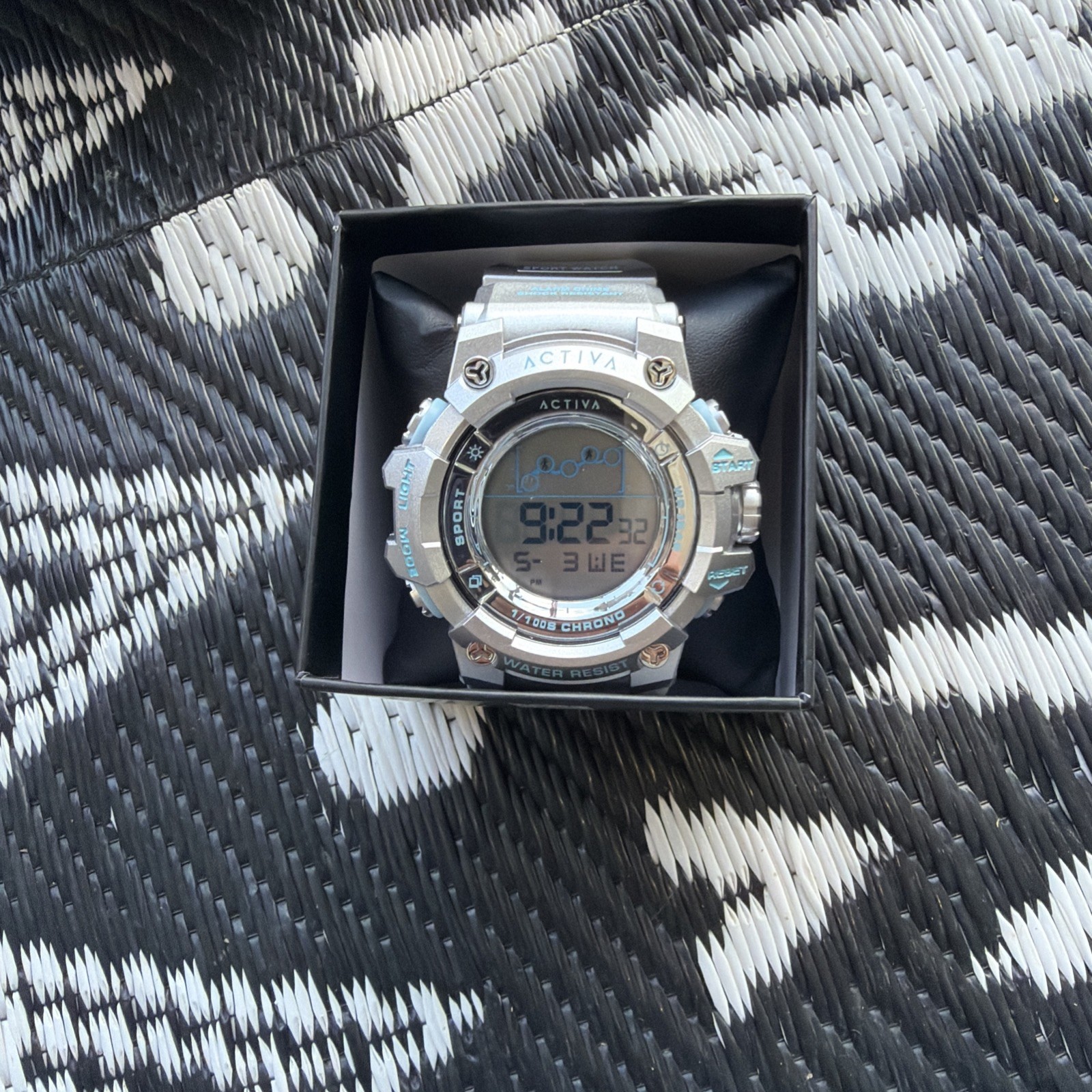 Invicta x Activa Dual Time Digital Watch Silver, ACW8082-025