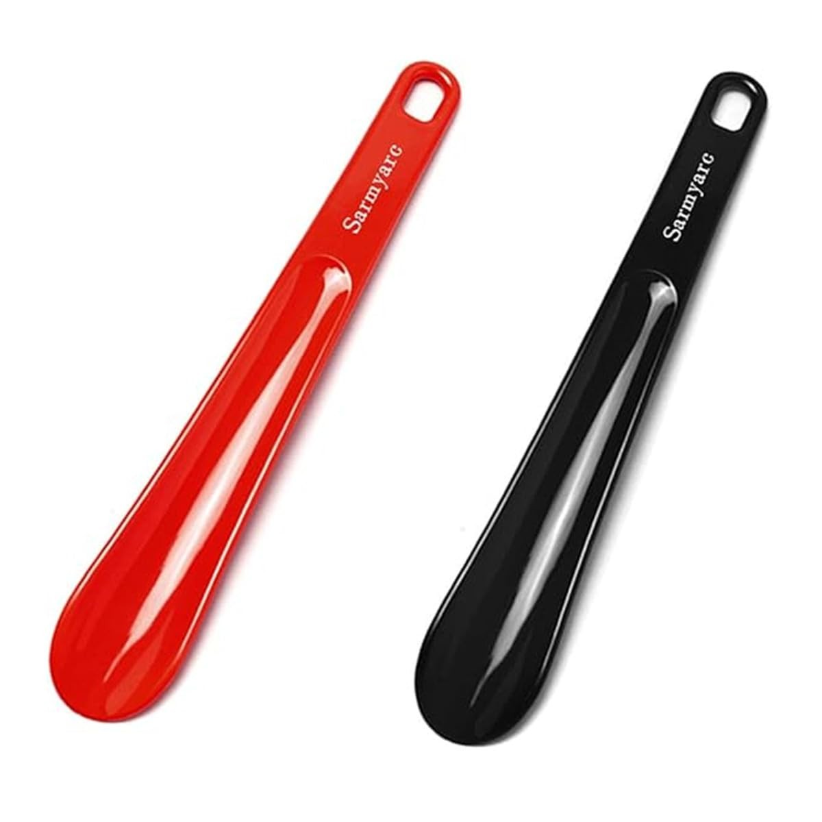 Sarmyarc Plastic Shoe Horn,2pcs Travel Shoe Horns for Men, Women, Seniors& Kids