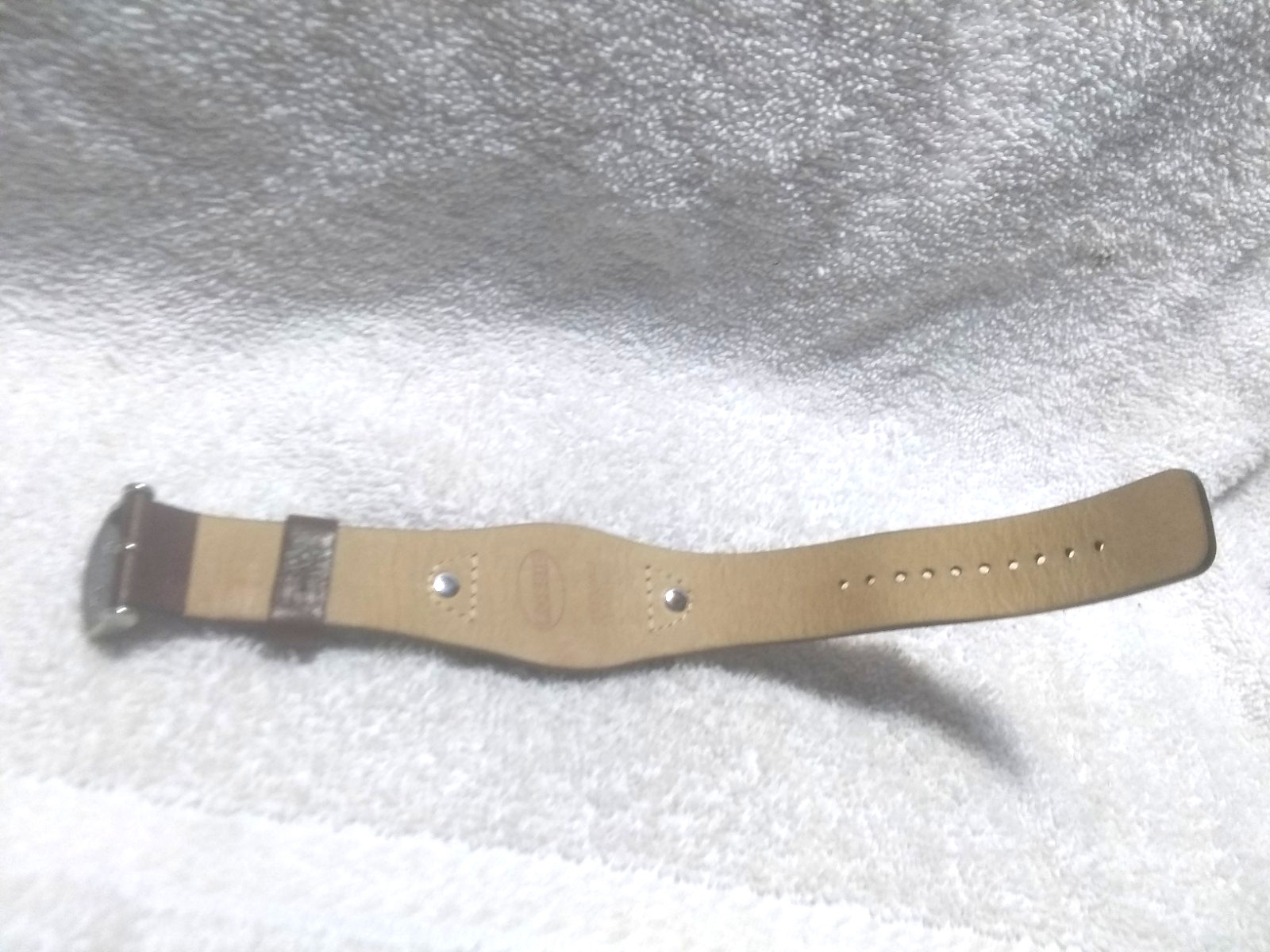 Fossil Watch Brown Leather Replacement Band 1 Piece Strap Great Shape