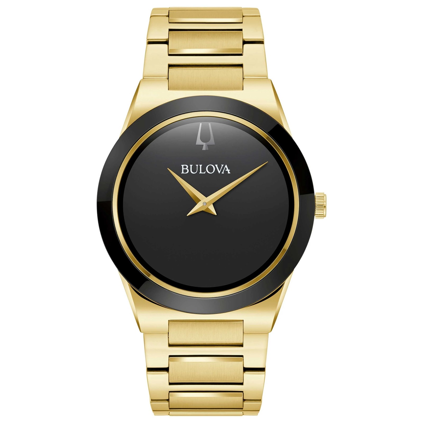 Bulova Men’s Millenia Watch 30m WR 41mm Quartz Black Dial Stainless Steel 97A183