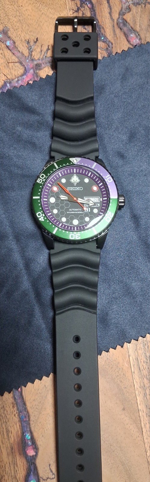 Seiko Automatic Neon Genesis Evangelion EVA-01 Limited Edition of 300