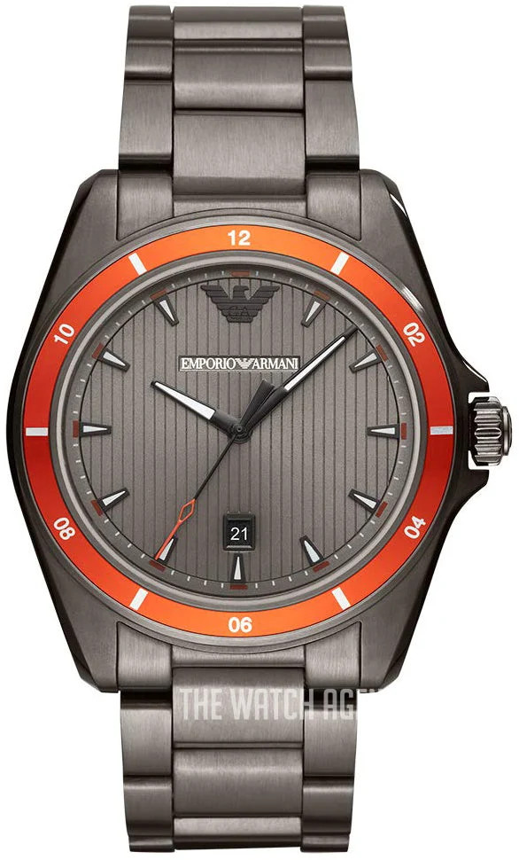 Emporio Armani AR11178 Sigma Quartz Grey Dial Grey Steel Strap For Watch