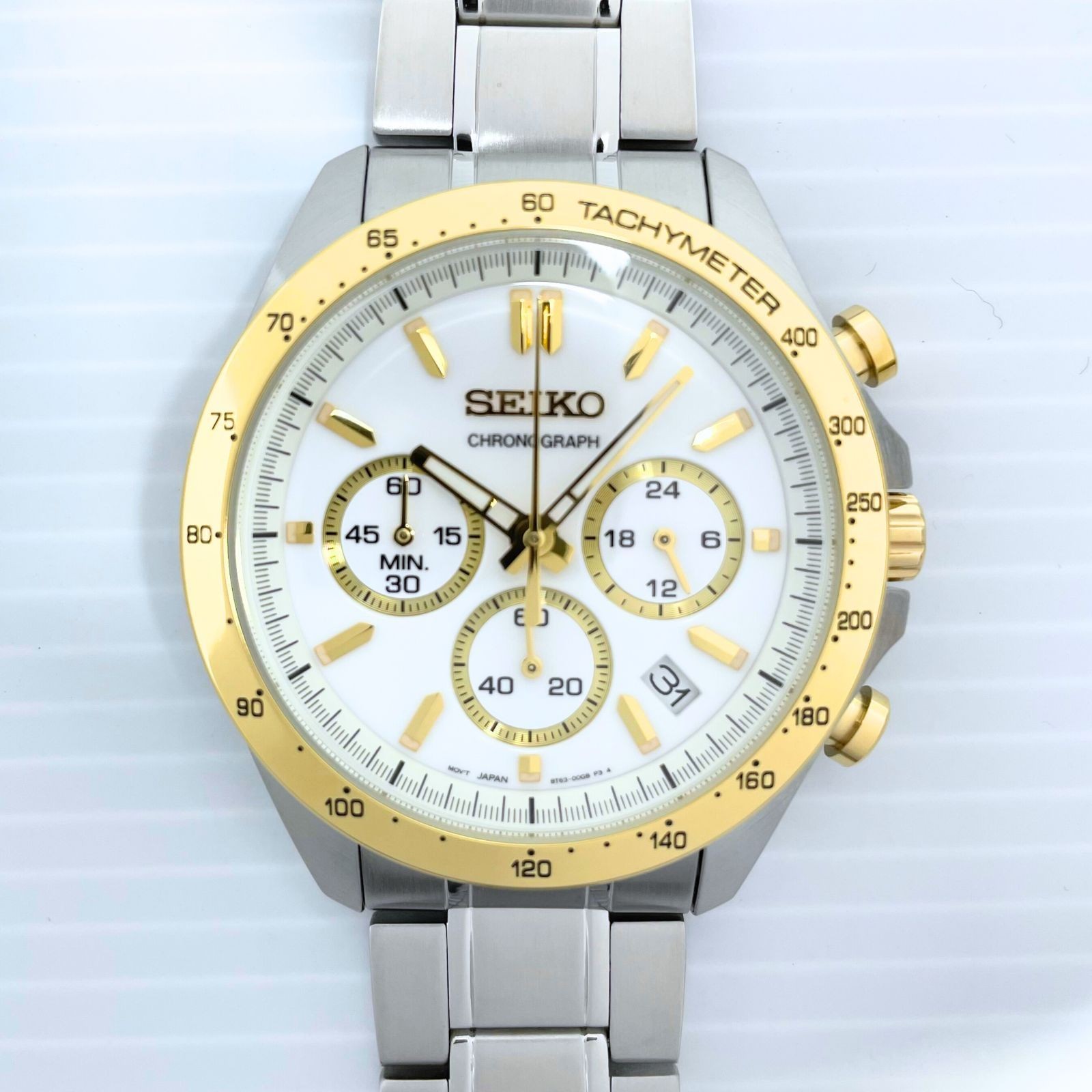 New Seiko Selection Battery Powered Chronograph Wristwatch SBTR024