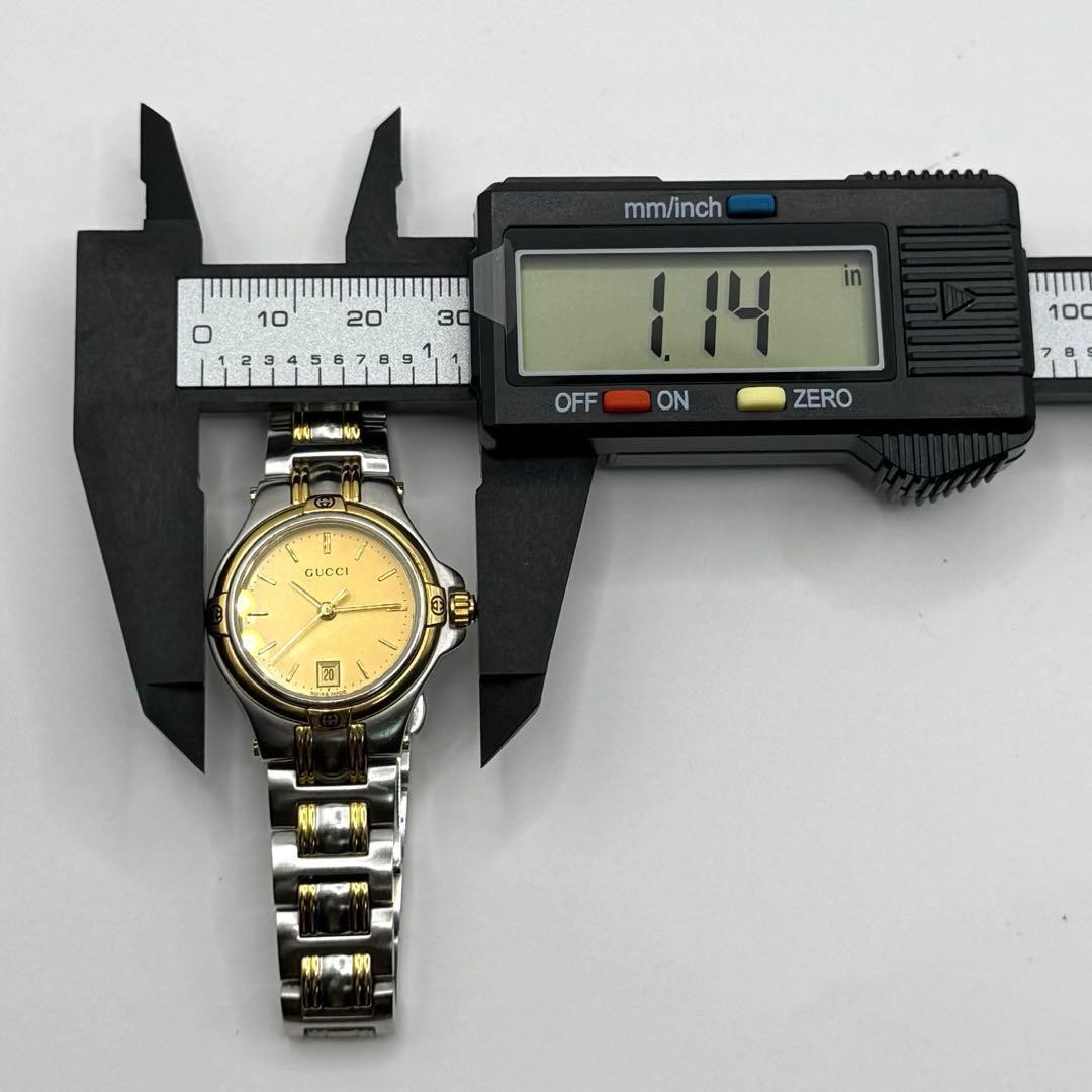GUCCI 9040L Two-Tone Quartz Date Watch