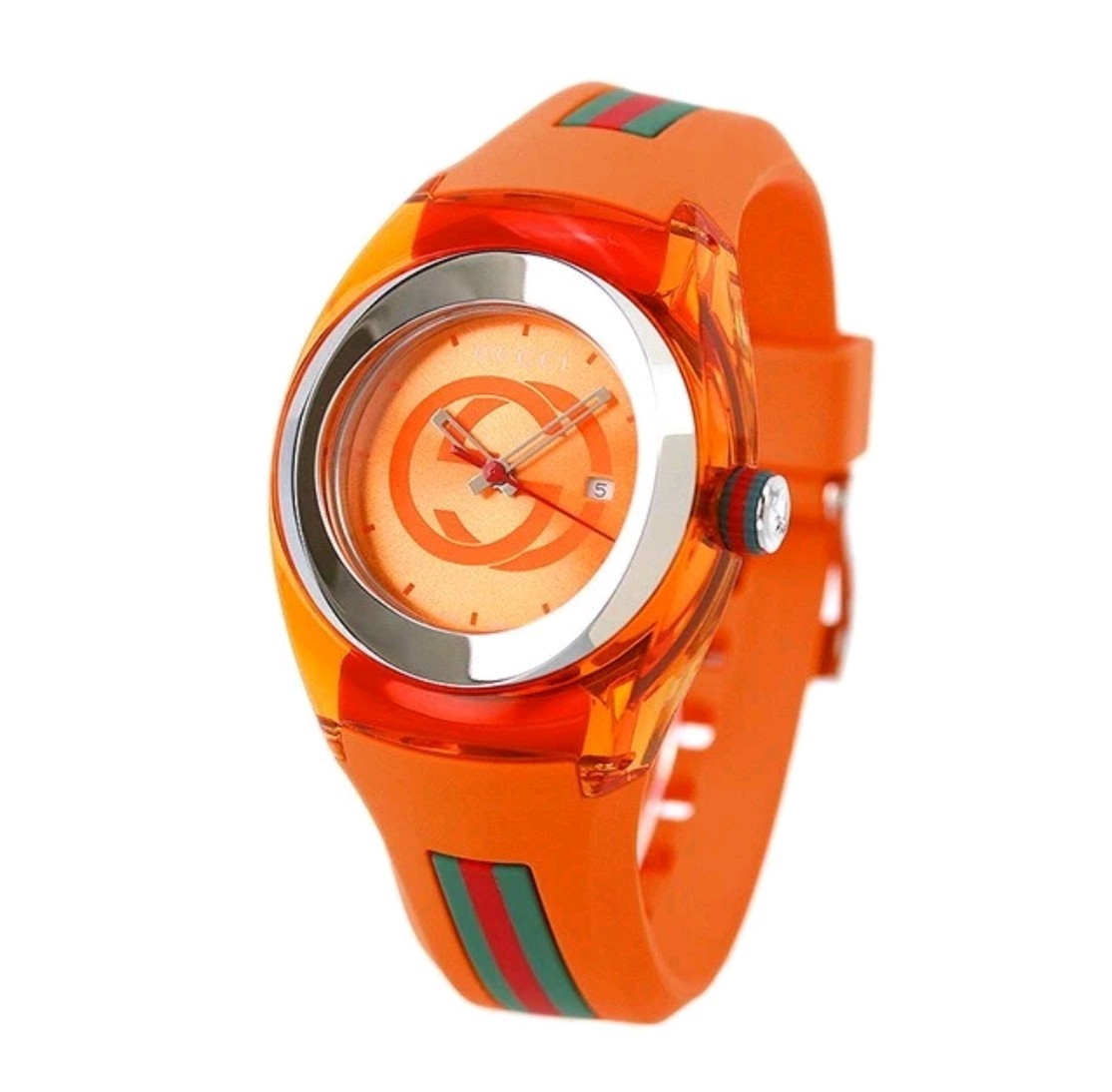 GUCCI Sync YA137311 Orange Unisex Watch New in Box FAST US Shipping