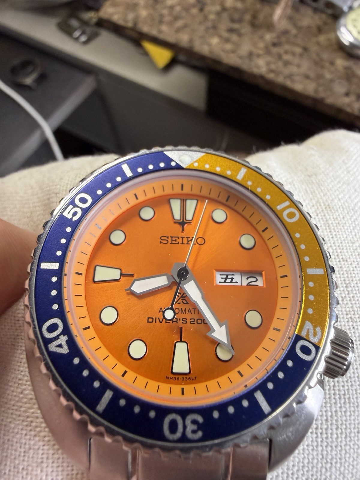 Seiko Prospex turtle “nemo” mod