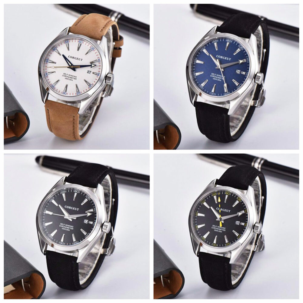 41mm Luxury Sapphire Glass NH35 /ST Mechanical Auto Men’s Watch Deployment Clasp