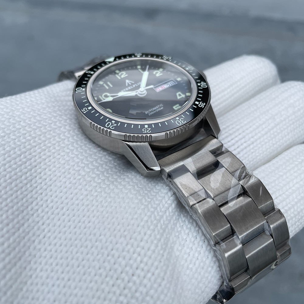 Steeldive Steelflier SF787, Pilot, NH36, Sapphire, Lume, Diver, Diving, Bracelet