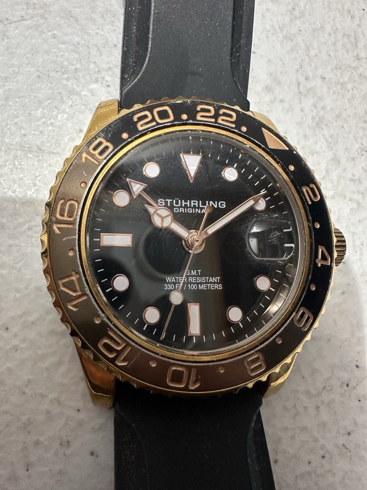 Stührling Aqua-Diver Ronda Movement Men’s Watch