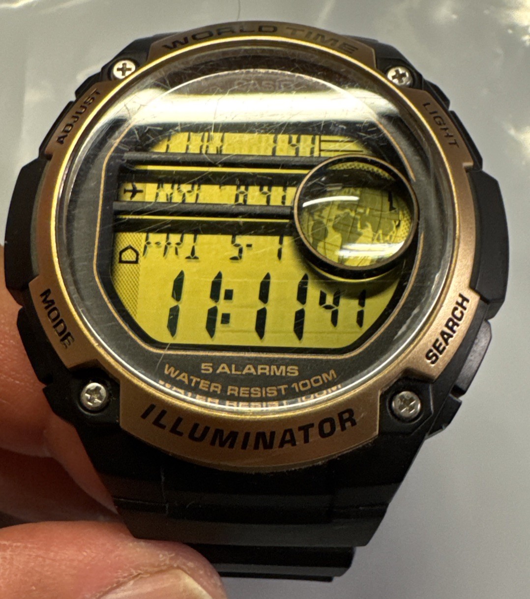 Casio Watch Ae3000w Digital 10 Years Battery 5Alarms Men’s Watch Big Size 55.5mm