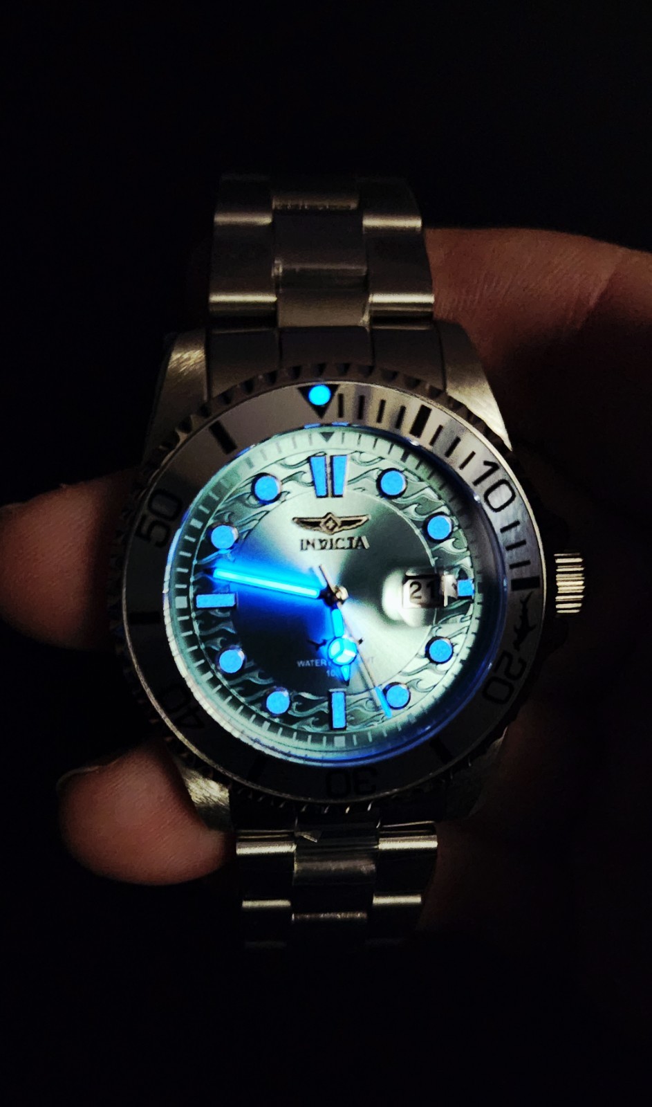 NEW Invicta Pro Diver CurrentWave Blue 43mm Watch LOW COST SAME DAY SHIPPING