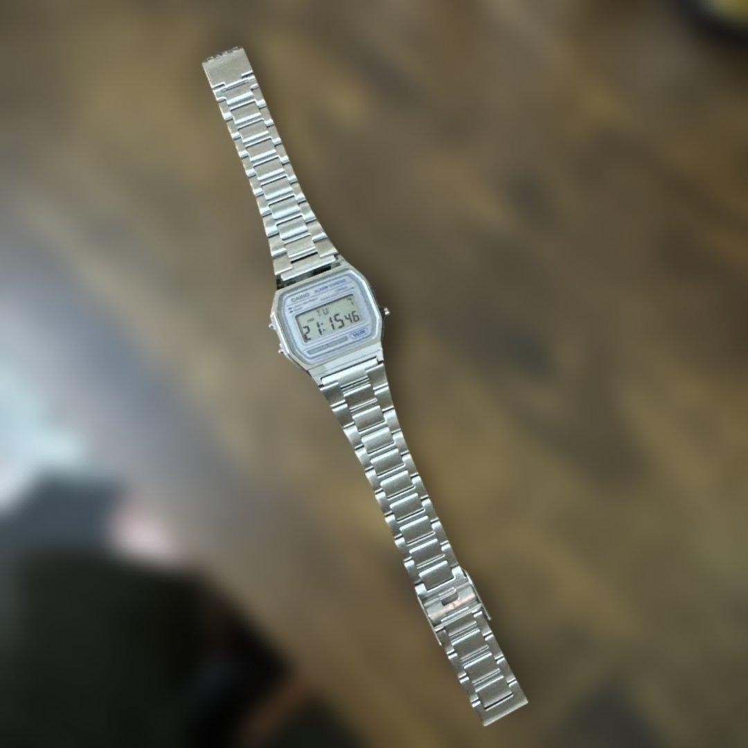 CASIO A158W Silver Digital Wristwatch