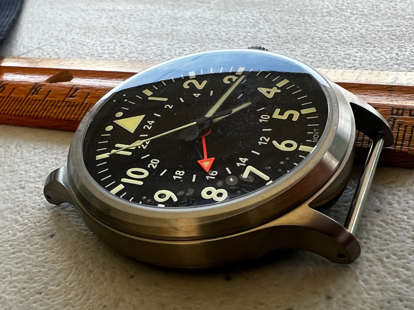 County Comm Maratac 44m Large Titanium GMT Plain Dial Watch Gen 2