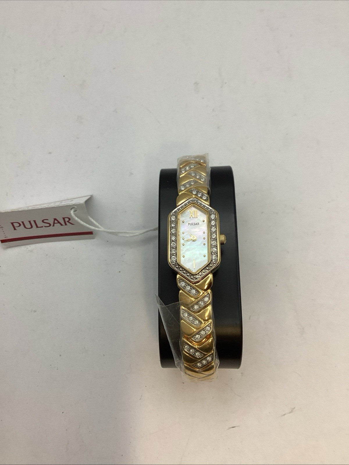 Pulsar Gold-tone Women’s Watch With Mineral Crystals
