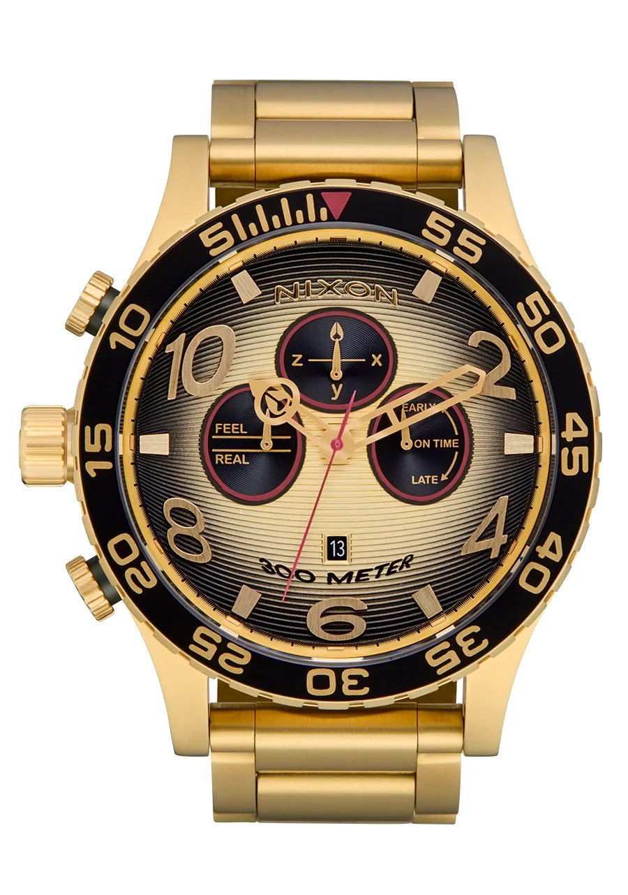 Nixon 51-30 Chrono 4th Dim Gold/Black Men’s Watch A1389-5358