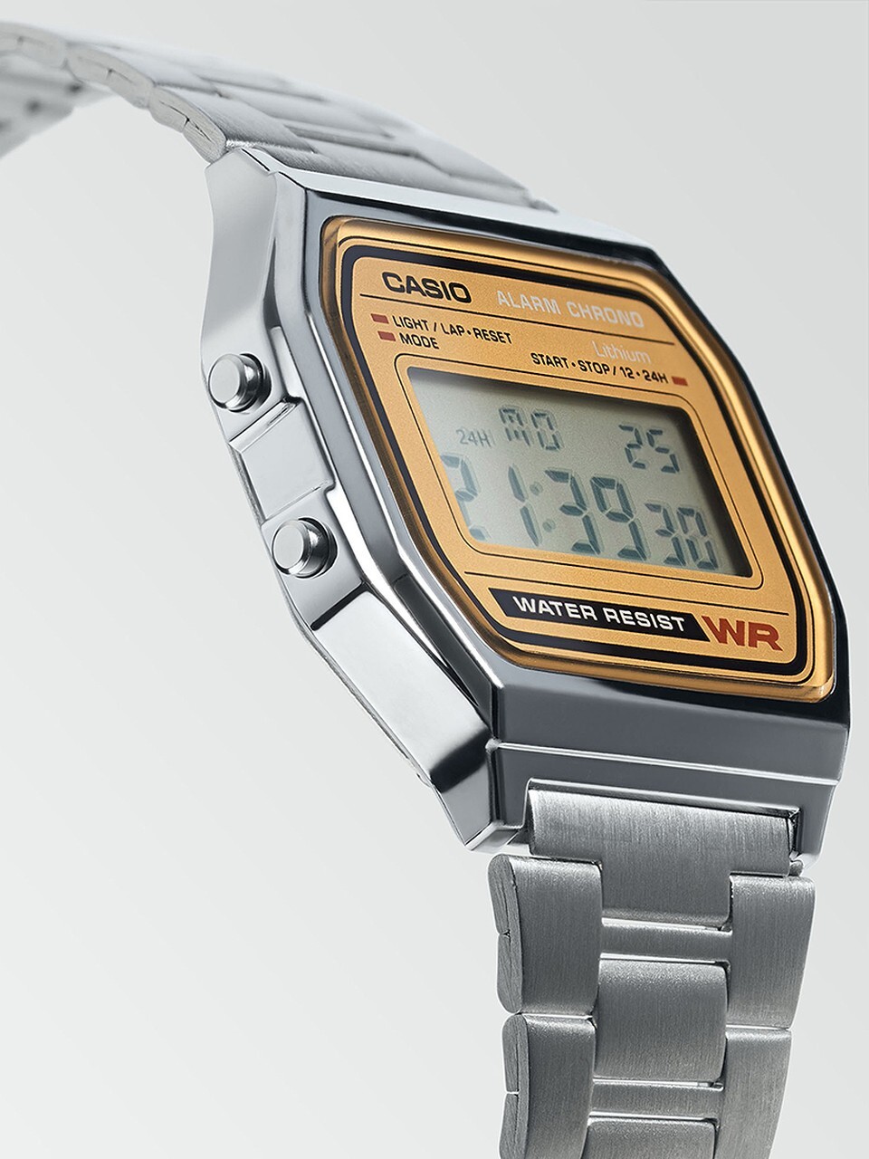 Casio A158WEA-9, Digital Watch, Chronograph, Alarm, Day/Date, 7 Year Battery