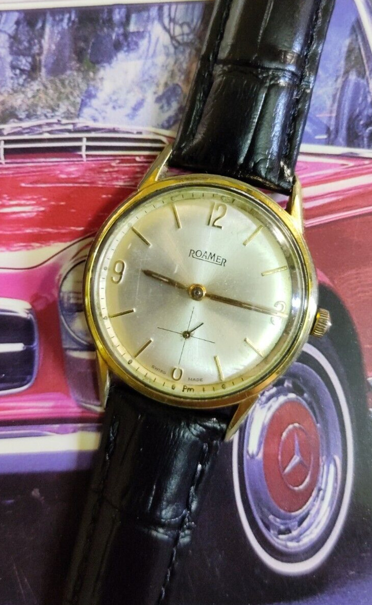 Rare 1960s Men’s ROAMER Brevete Mechanical Wristwatch
