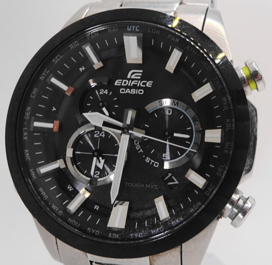 Casio Edifice EQW-T640 Tough Solar Radio Black Dial Mens Watch Japan